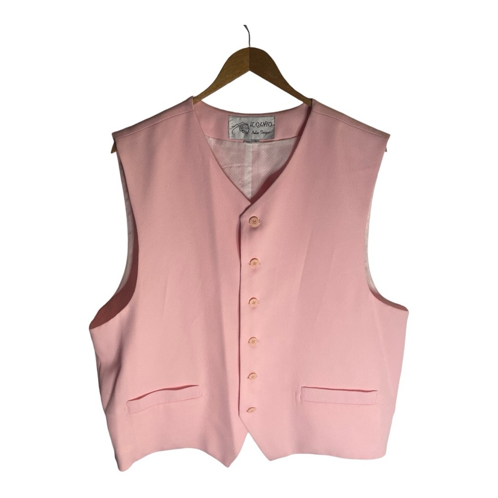 MEN'S Vest Waistcoat & Slacks Set Sz 44R/34W X 34L EUC